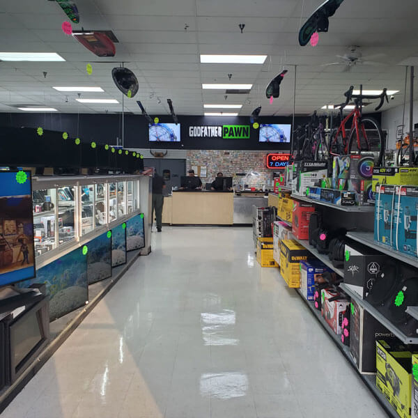 shop interior of Godfather Pawn